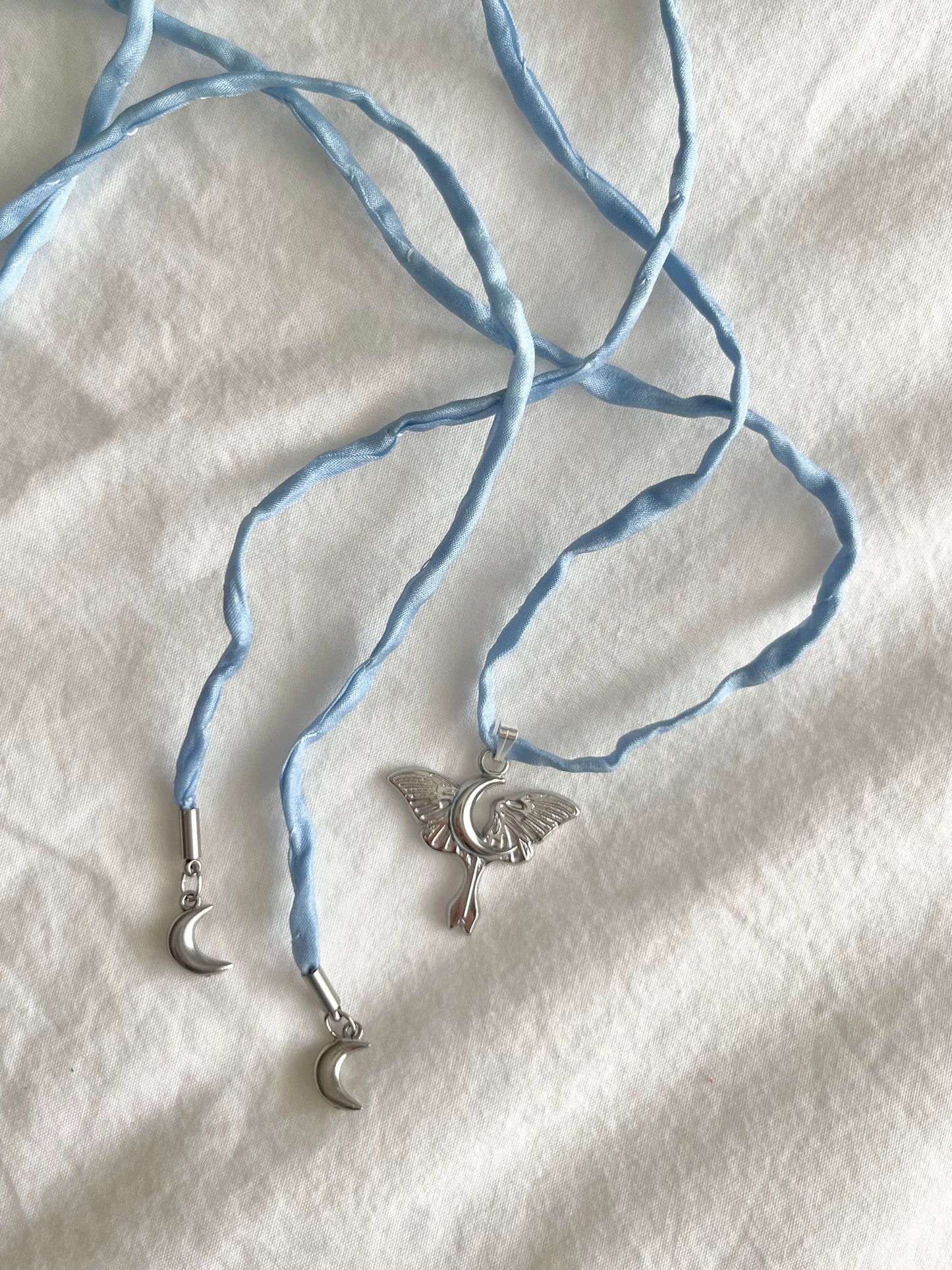 LUNA Moth Charm Necklace